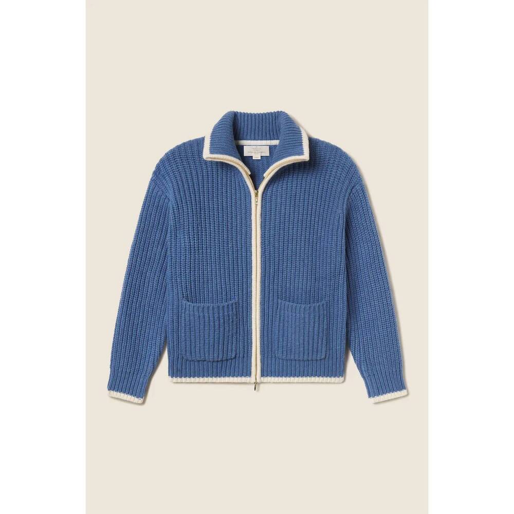 NEW TROVATA zita cardigan in blue - Picture 2 of 5